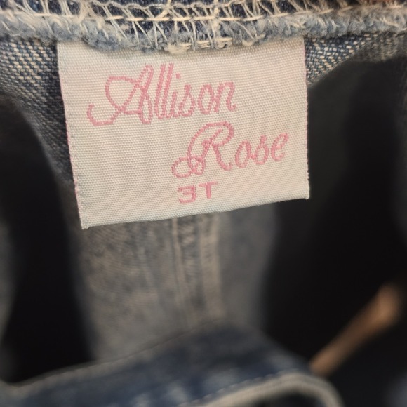 Girls Denim Jean Dress Jumper Skirt Lot Mixed Vintage To Modern Size 3T - 6X - Picture 5 of 16